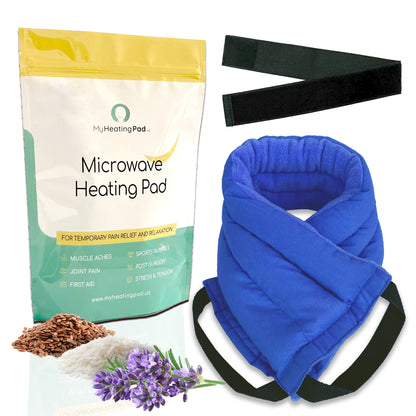 My Heating Pad - Multipurpose Lavender Microwave Heating Pad with an elastic fastener for hands-free application