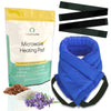 My Heating Pad - Multipurpose Lavender Microwave Heating Pad with 2 elastic fasteners for hands-free application