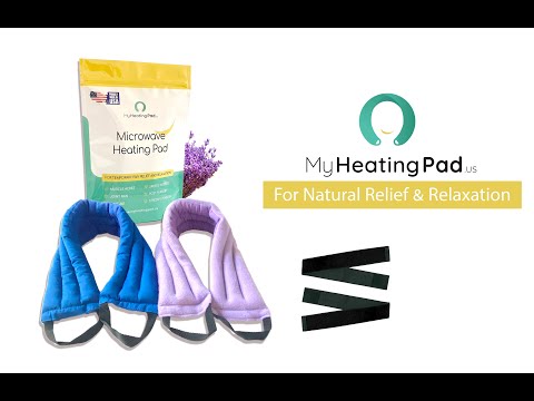 My Heating Pad - Multipurpose Lavender Microwave Heating Pad with an elastic fastener for hands-free application