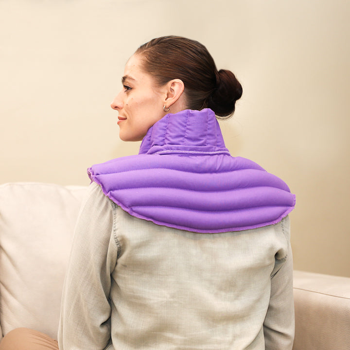 My Heating Pad Microwavable Neck and Shoulder Wrap Plus - Neck Heating Pad, Neck and Shoulder Relaxer, Portable Heating Pad, Large Heating Pad - Neck